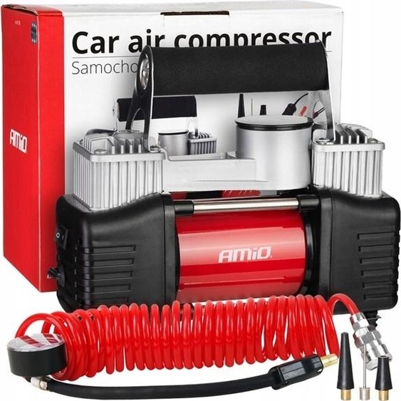 Compresseur voiture métal deux pistons 12V HQ, Acomp-04