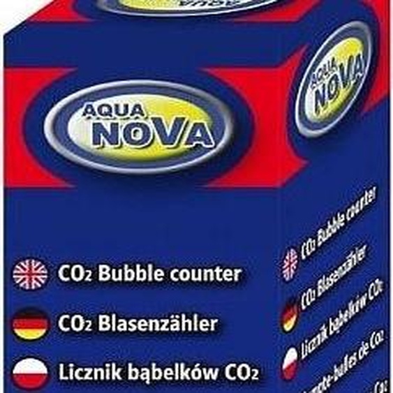 Compteur de bulles CO2 en verre avec ventouses, 120mm x 17mm