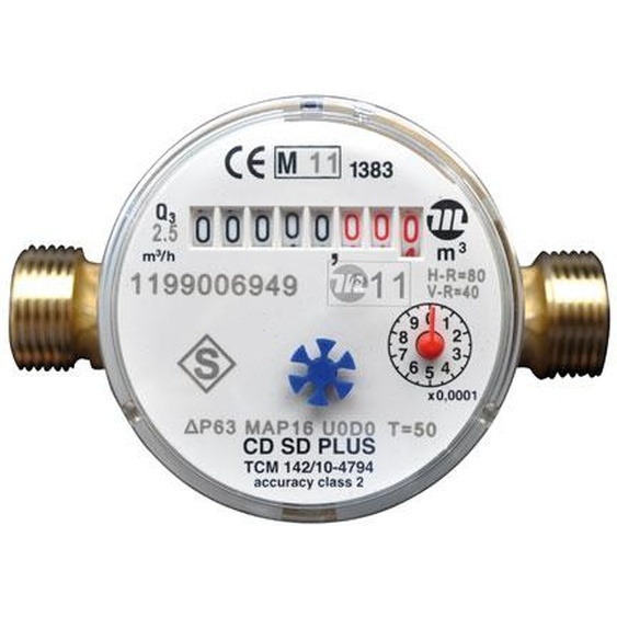 Compteur divisionnaire double interrupteur eau chaude Somatherm - 1450-03