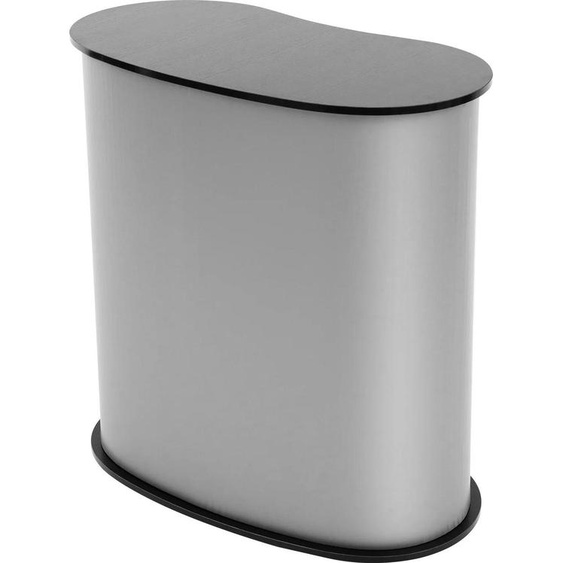 Comptoir dexposition - Table promotionnelle portable - Démontable - Capacité de charge : 50 kg - Léger - Structure en plastique - Noir
