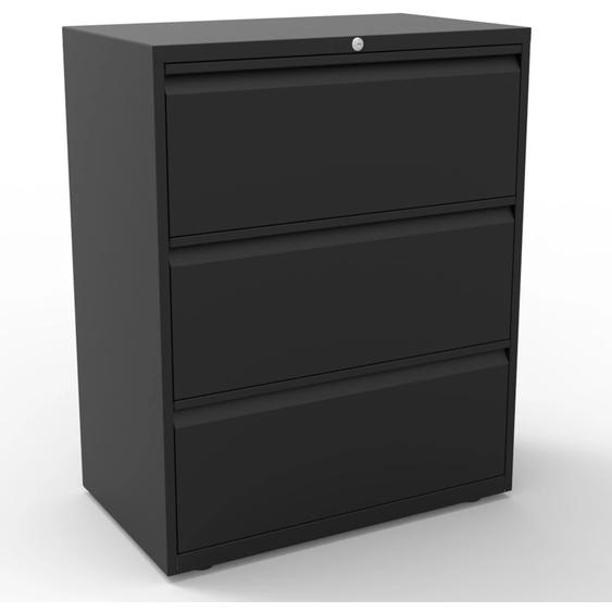 Comptoir Universal  3 tiroirs - Métal - Noir