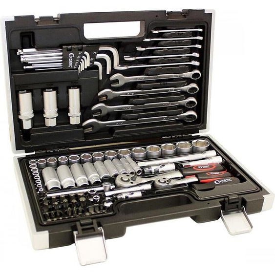 CONDOR Jeu de clés à douilles 2172 1/4 + 3/8, pouces dans un coffret plastique