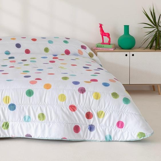 Confetti Couette 240x260 cm (lit 135/140/150) 100 % microfibre (extérieur) 100 % polyester (garnissage) Fabriqué en Europe