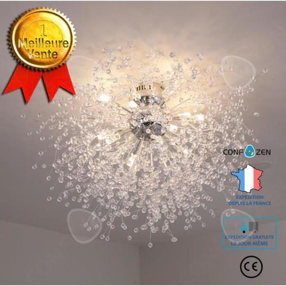 CONFO Lustre de pissenlit moderne et simple, salon, chambre à coucher, lustre étoilé, restaurant, café, lustre LED, 90cm16 tête