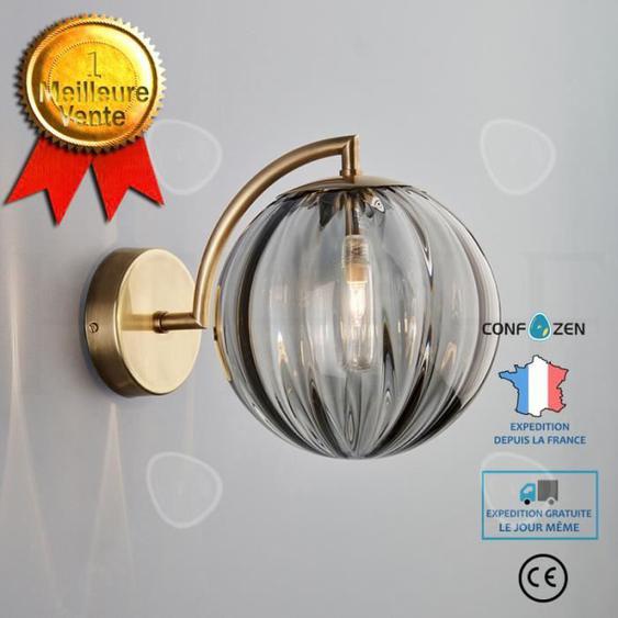 CONFO® Applique Fer forgé verre Simplicité nordique Créativité du designer Café le salon couloir