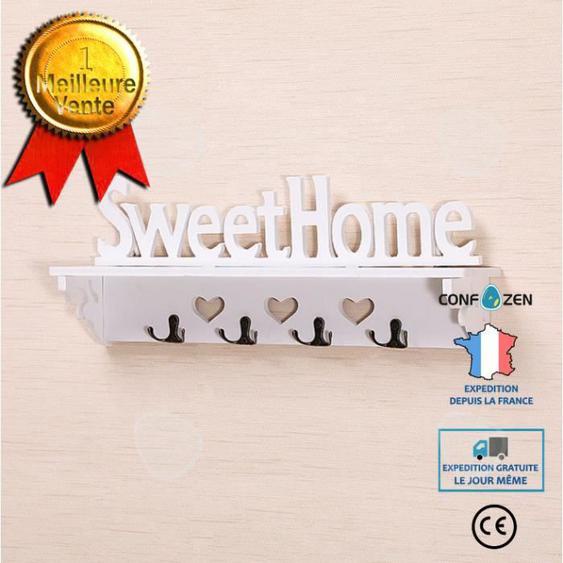 CONFO® Crochets porte-manteaux crochets de sac tentures murales idylliques supports muraux cintres chambre salon porte-manteaux