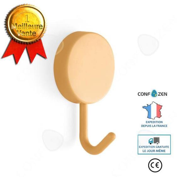 CONFO® Patère crochet créativité cuisine simple salle de bain collant derrière la porte manteau et chapeau en plastique sac suspendu