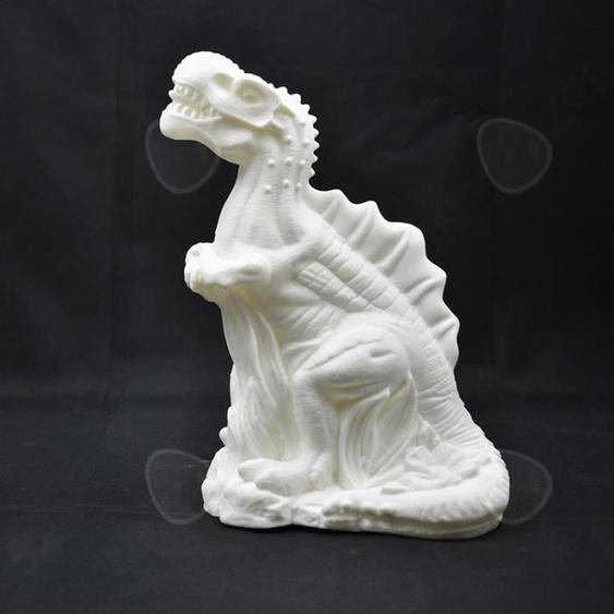 CONFO® Tirelire bricolage fait à la main pour enfants graffiti grand dinosaure blanc embryon plâtre poupée étudiant cadeau danniver