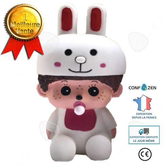 CONFO® Tirelire bricolage fait à la main pour enfants puzzle graffiti peint blanc embryon vinyle poupée cadeau danniversaire