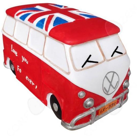 CONFO® Tirelire bricolage jouet fait main voiture sans gypse embryon blanc graffiti cadeau danniversaire anti-chute vinyle 12
