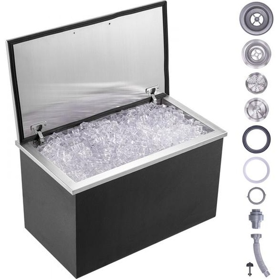 Congélateur Drop-In - Bac à glace 78,37L - Inox 610x508x382mm - Bac à glace de haute qualité