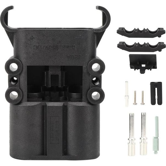 Connecteur 320 A CC 150 V pour chariots élévateurs – Connecteur de charge mâle pour véhicules électriques avec contacts en cuivre plaqués argent