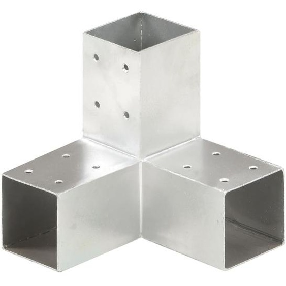 Connecteur de poteau Forme en Y Métal galvanisé 71x71 mm