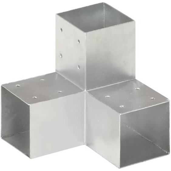 Connecteur de poteau Forme en Y Métal galvanisé 91x91 mm