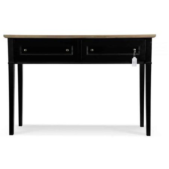 Console 2 Tiroirs Bois Noir - DECORATION DAUTREFOIS - 140x49x95.5cm - Contemporain - Design