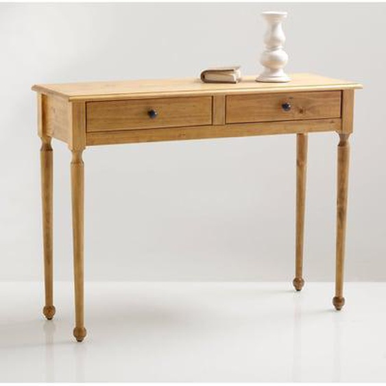 Console 2 tiroirs, pin massif