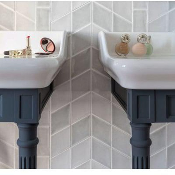 Console Cléo 1889 avec plan vasque 3 trous + miroir + mélangeur poignée lavabo chromé + siphon chromé
