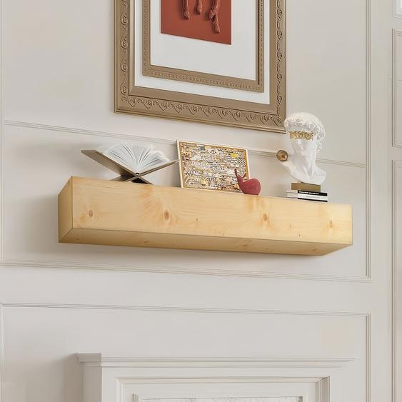 Console de cheminée Habillage de cheminée Étagère flottante 183cm Couleur bois