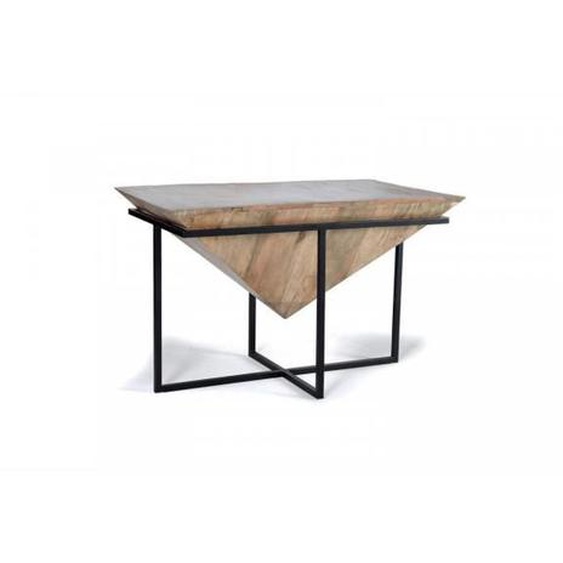 Console - DECORATION DAUTREFOIS - Bois-Métal - 100x60x62cm - Marron - Style Industriel
