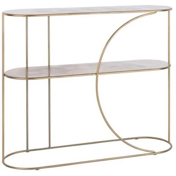 Console Design 2 Étages Kayla 121cm Or