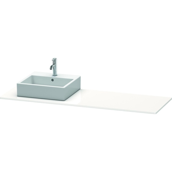 Console Duravit XSquare, 1 découpe à droite, 1600x16x550mm, XS060HR4040