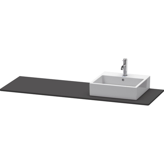 Console Duravit XSquare, 1 découpe à droite, 1600x16x550mm, XS060HR8080