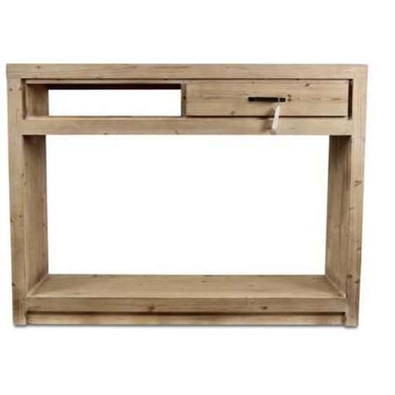Console en bois naturel - DECORATION DAUTREFOIS - SMARTTRUNC - 1 tiroir - Style campagne