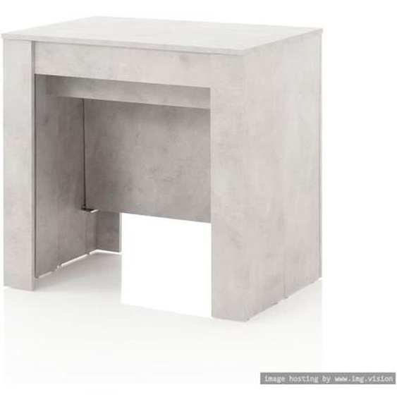 Console extensible - GLAM - ciment - contemporain - 78,5 cm - 78 cm - 54 x 78,5 x 78 cm