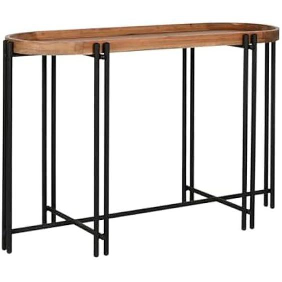 Console - HOME ESPRIT - Multicolore - Bois et Métal - 115 x 40 x 75 cm - Petit meuble dentrée