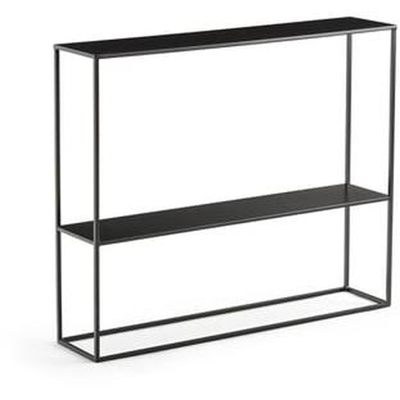 Console métal acier, double plateau, HIBA
