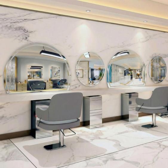 Console Miroir Professionnelle pour Coiffeur et Barbier 90x80 LED PRO
