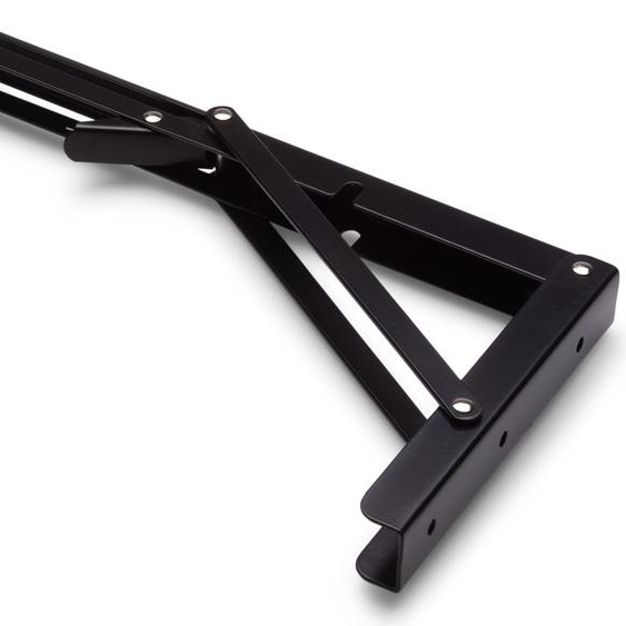 Console pliante noire 195 x 400 mm - Par pièce