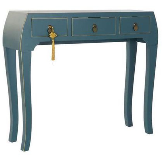 console sapin bleu bois mdf (96 x 26 x 80 cm)
