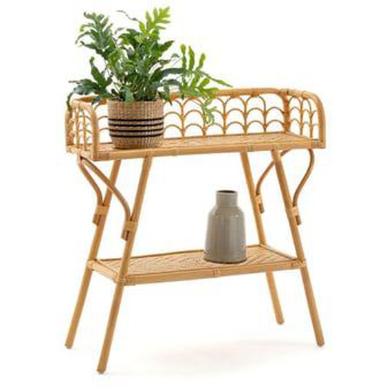Console vintage canne de rotin, Malu