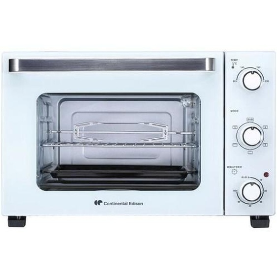 Continental Edison - CEMF35W - Minifour electrique 35L blanc - 1500W - Rotissoire, Convection naturelle