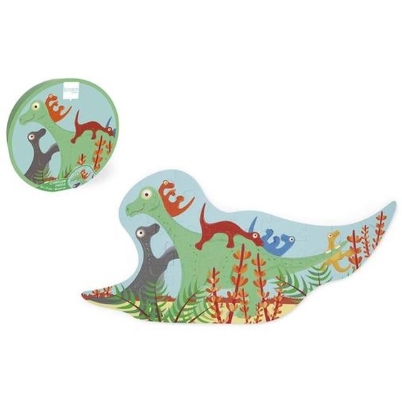 Contour Puzzle - Dinosaure 30 Pièces Multicolor