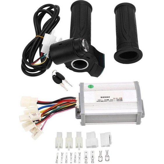 Contrôleur de moteur à balais en aluminium 36 V 800 W avec écran et accélérateur pour la conversion de vélo en DIY.