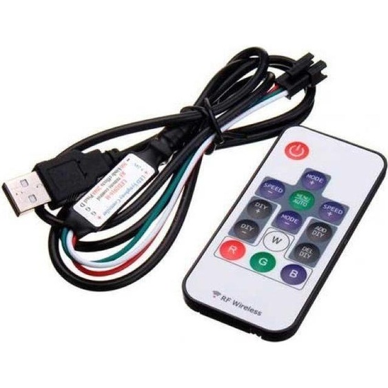 Contrôleur & Télécommande pour ruban Digital 5V RGB
