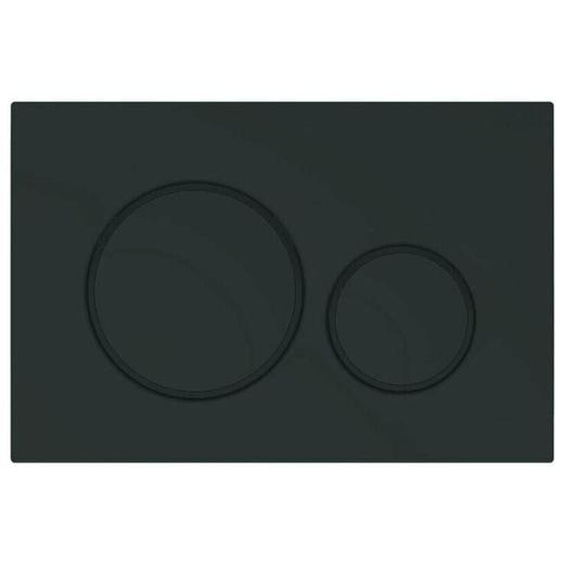 Convient pour panneau de commande de toilettes geberit duofix Sigma 20 - Noir Mat (115.882.16.1)