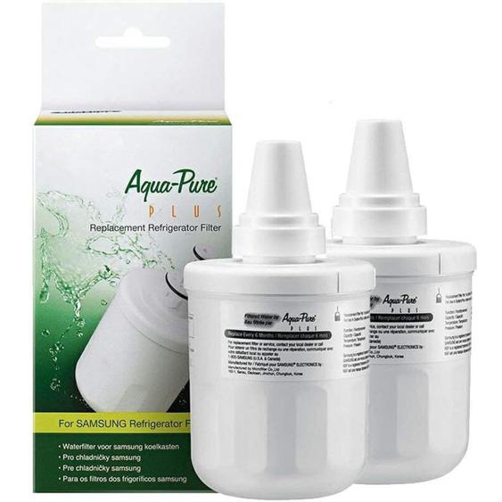 2 pièces compatibles avec filtre de réfrigérateur Samsung DA29-00003F Aqua-Pure Plus, compatible avec 3G, 3A, 3B, 3D DA97-06317A HAFCU1 WF289 WSS-1