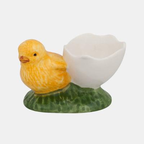 Coquetier avec poussin et uf - Multicolore
