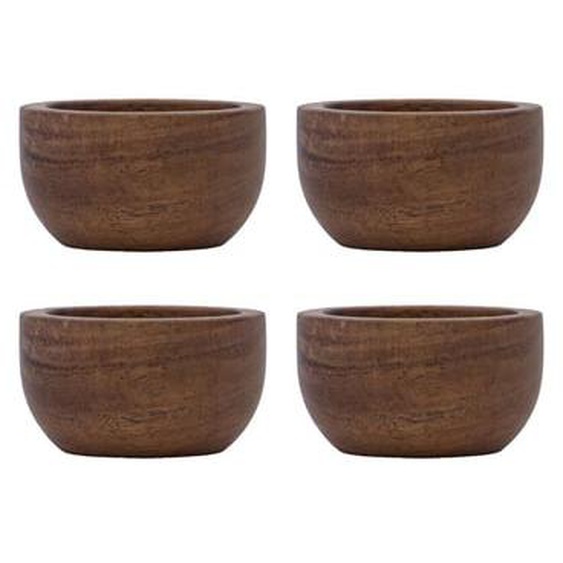 Coquetier Wood lot de 4