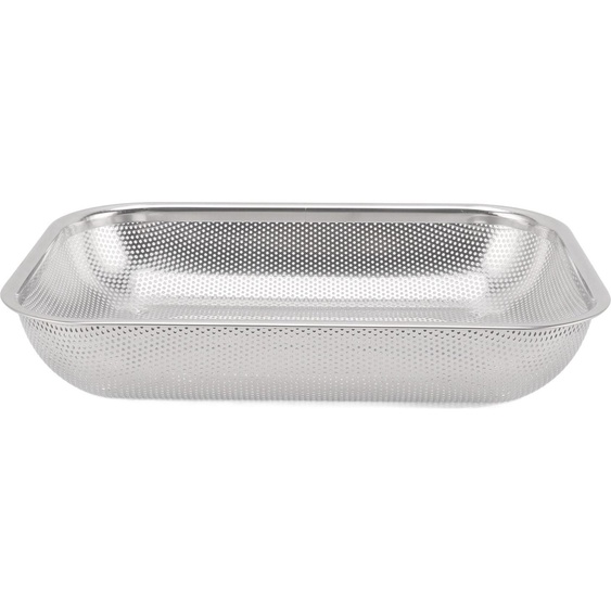 Corbeille à fruits et légumes rectangulaire en acier inoxydable Passoire à huile rectangulaire en maille Grande taille