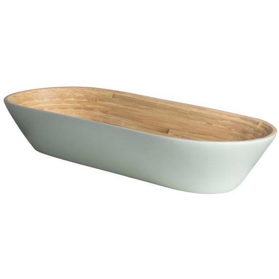Corbeille à pain en bambou verte 38,5cm
