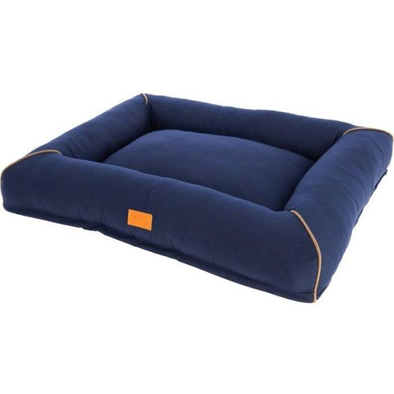 Corbeille Jerome  Bleu foncé / Cognac  75 × 60 × 10 cm
