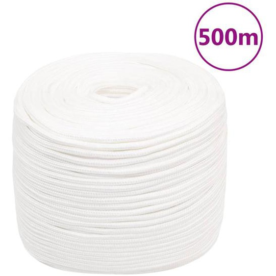 Corde de bateau Blanc complet 10 mm 500 m Polypropylène