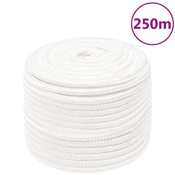 Corde de bateau Blanc complet 14 mm 250 m polypropylène