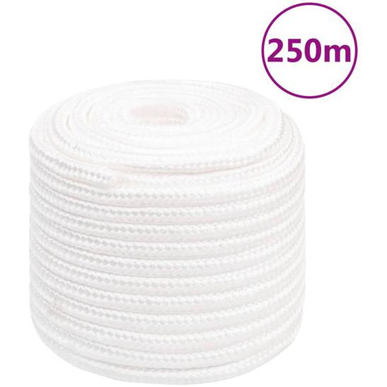 Corde de bateau Blanc complet 16 mm 250 m Polypropylène