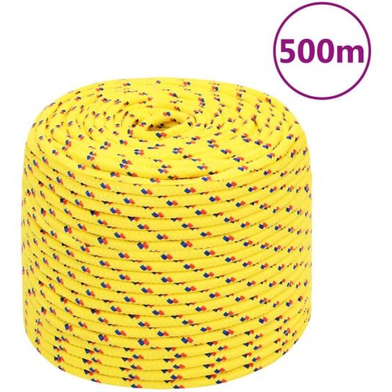 Corde de bateau Jaune 10 mm 500 m Polypropylène