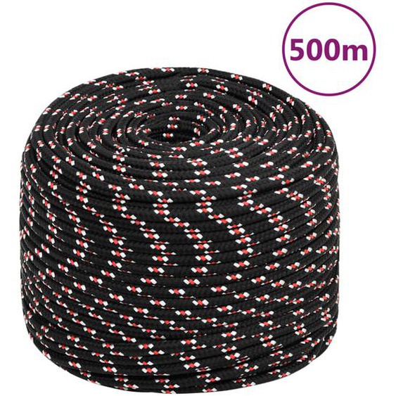 Corde de bateau Noir 10 mm 500 m Polypropylène